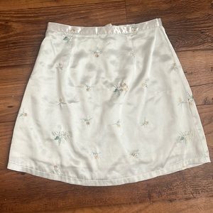 Y2K embroidered mini skirt